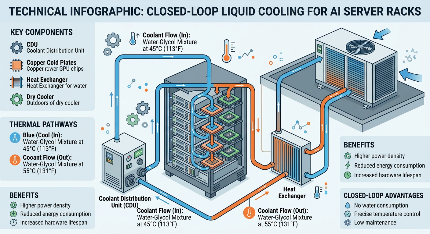 A detailed technical infographic showing a closed-...