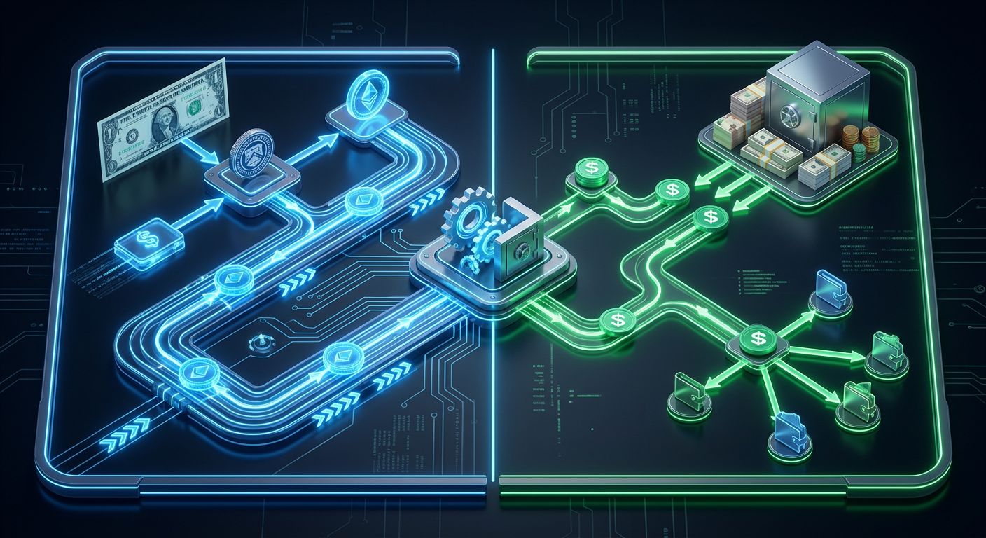 A sleek, professional 3D infographic diagram illus...