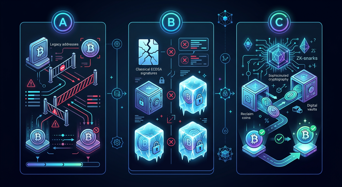 A clean, informative infographic explaining Bitcoi...
