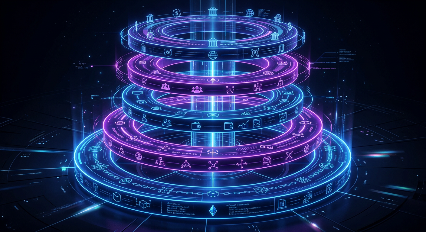 A technical diagram illustrating the new 5-layer a...
