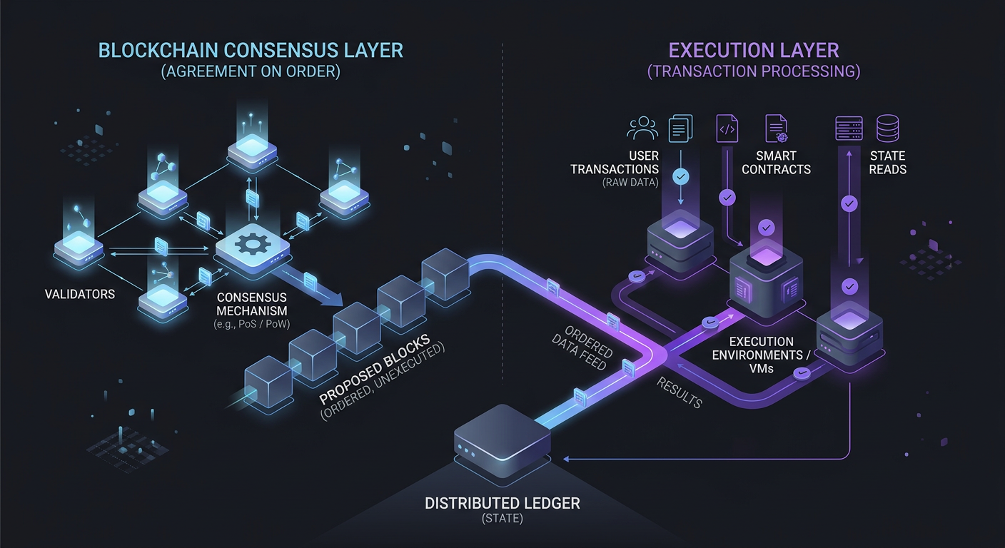 A sleek technical architecture diagram showing the...