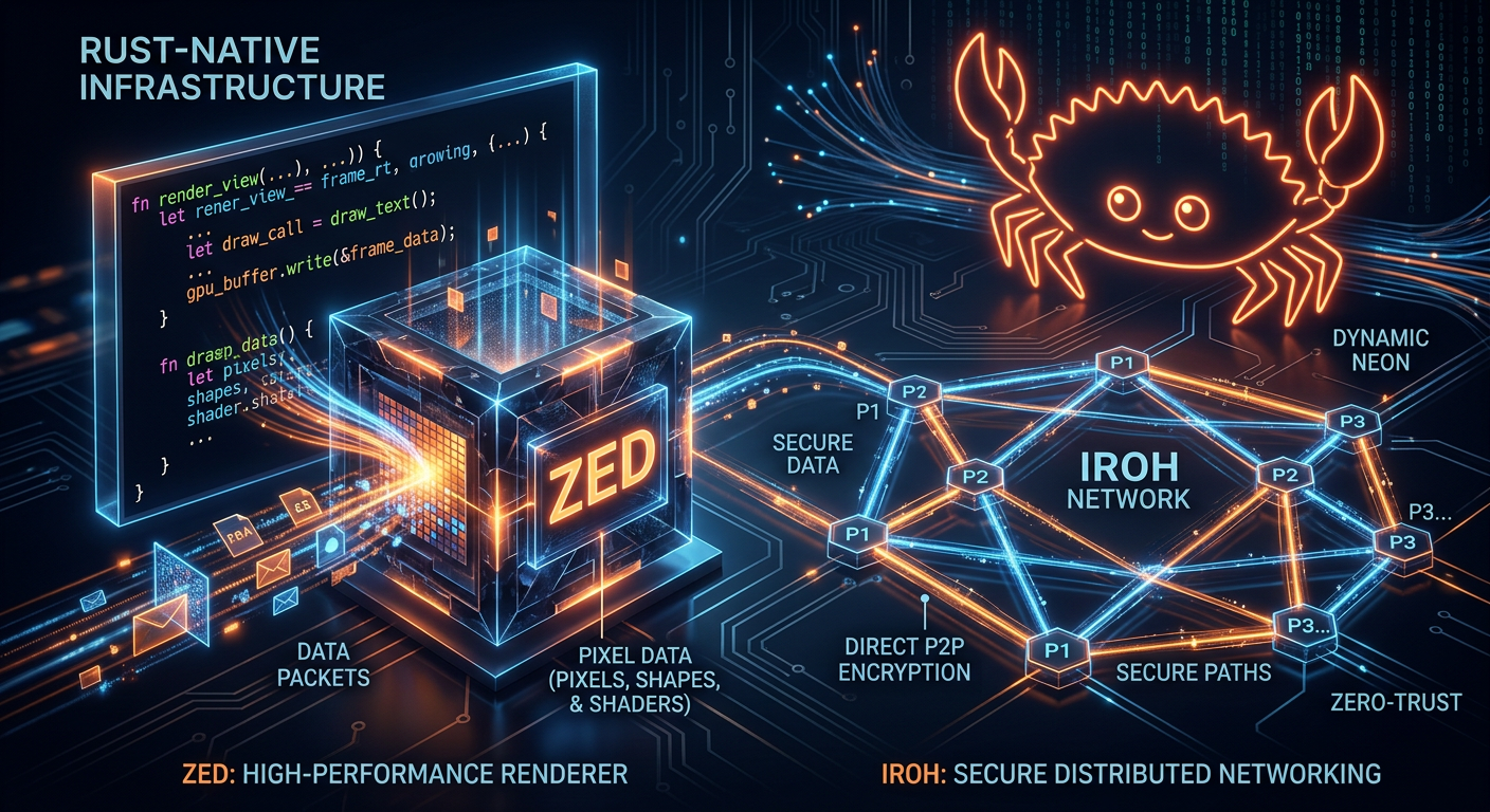 The 1.0 Maturity Era: How Zed and Iroh Are Redefining Rust-Native Infrastructure