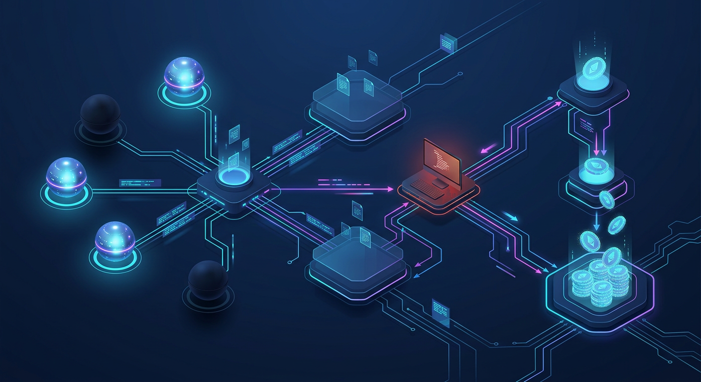 A clean 3D corporate technical infographic explain...